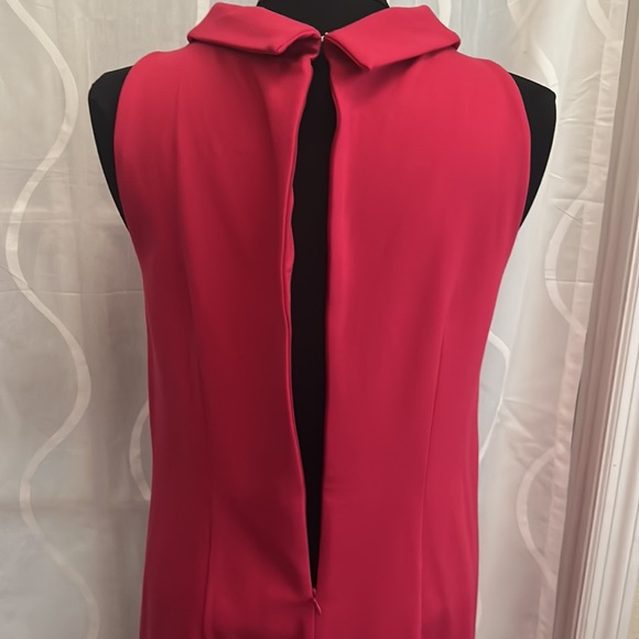 Ann Taylor, Sleeveless, Pink, High Neck Dress, Size Medium - Picture 5 of 8